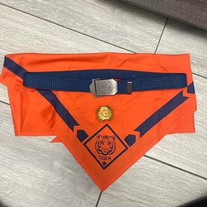 Cub Boy Tiger Scouts Scarf Set and Belt